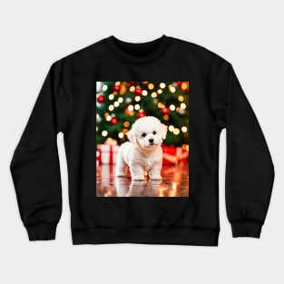 Christmas Bichon Frise Puppy Dog Crewneck Sweatshirt